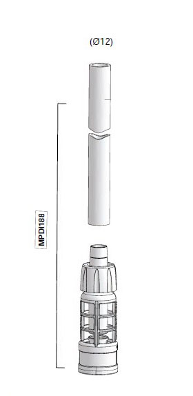 MPDI188 - suction part 12 x 16mm