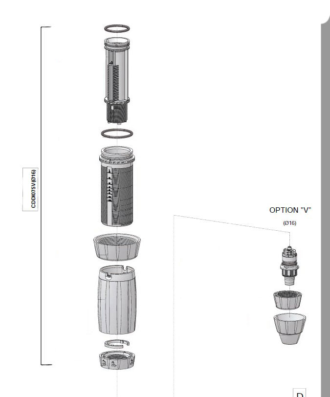 CDDI075VVF - kit dosing part in VF for D3RE5VVF