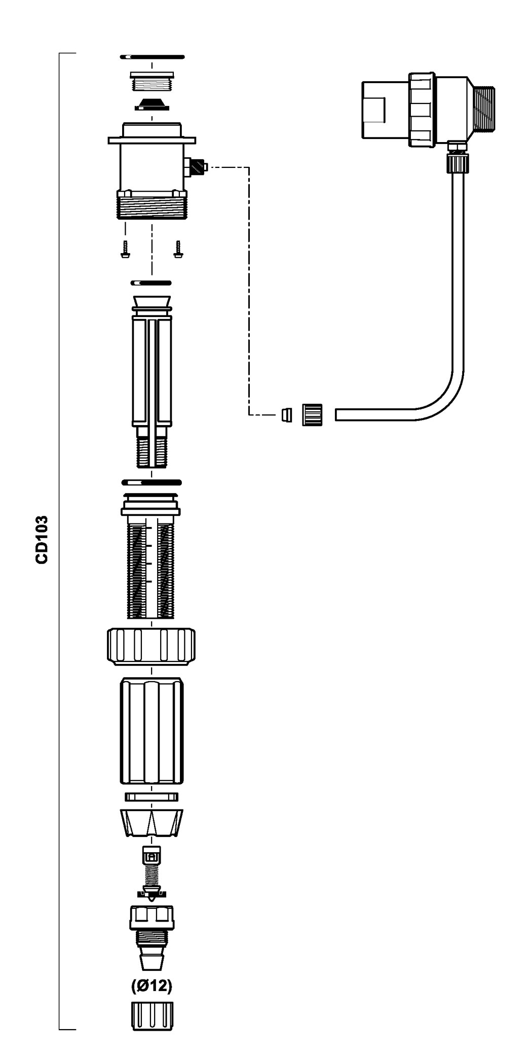 CD103VF - kit dosing part in VF for D45RE1.5IE