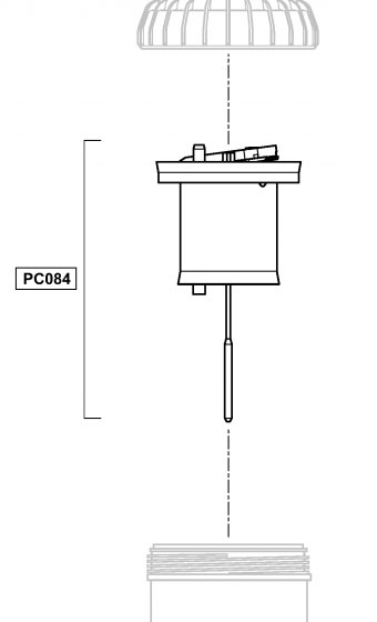 PC084VF - subassembly motor in VF for D45RE1500