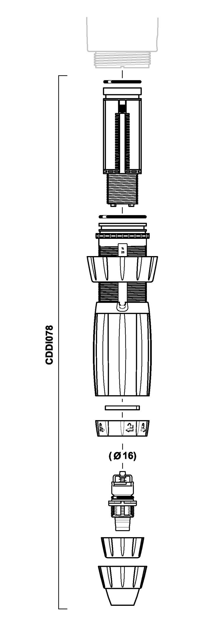 CDDI078VF - kit dosing part in VF for D3RE25