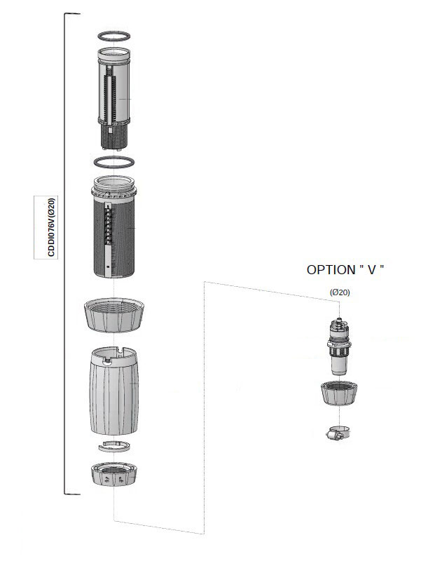 CDDI076VVF - kit dosing part in VF for D3RE10VVF