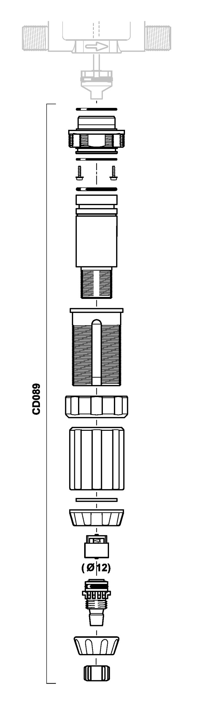 CD089VF - kit dosing part in VF for D25RE10