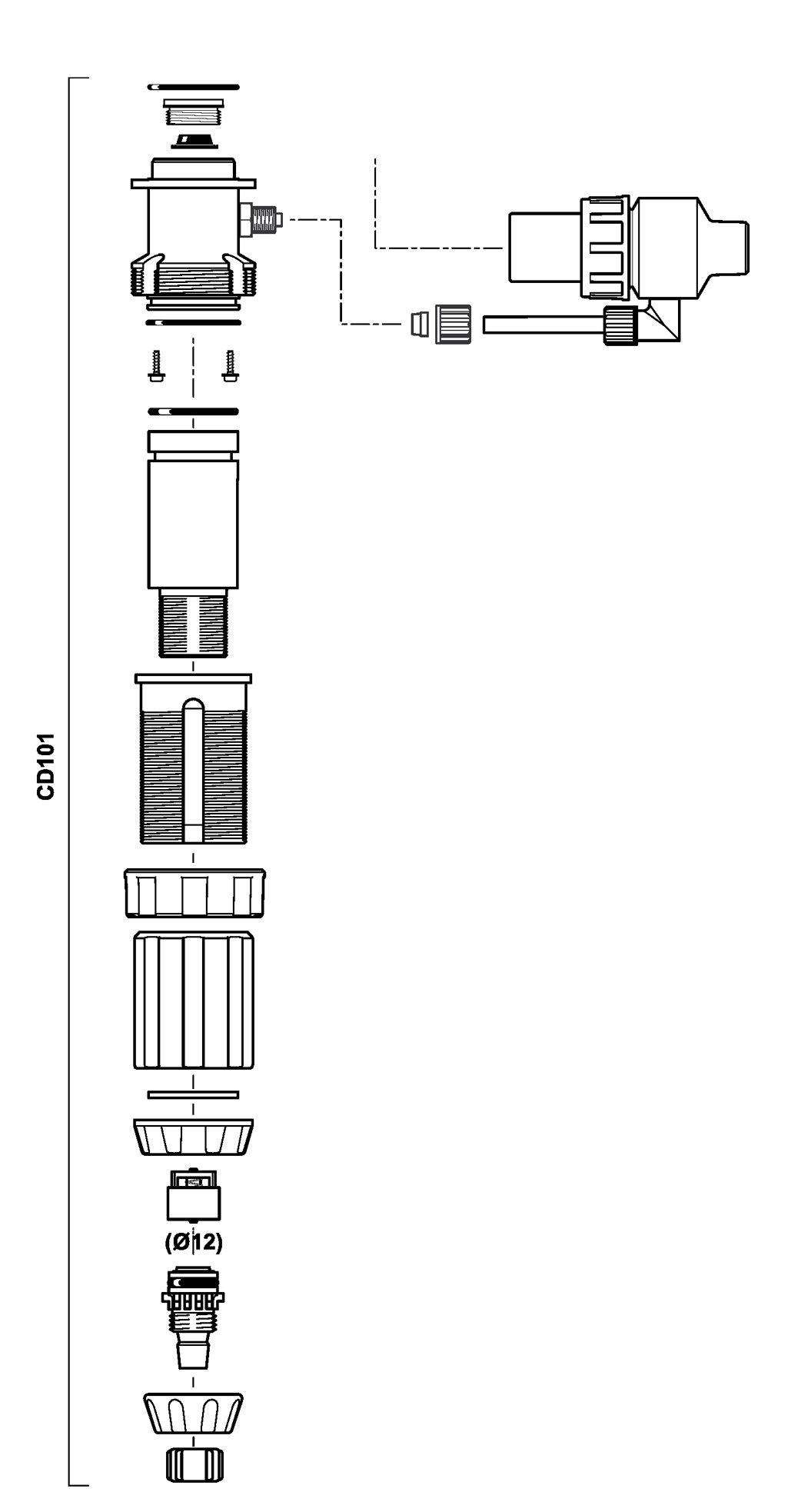 CD101VF - kit dosing part in VF for D25RE5IE