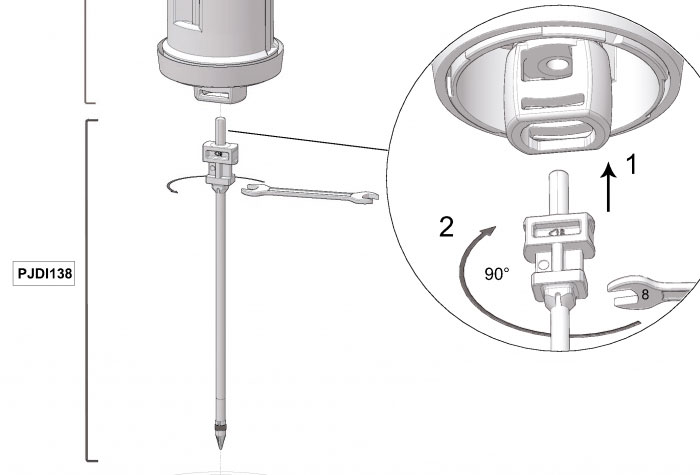 PJDI38VF - part kit suction piston + seal VF D3RE3000