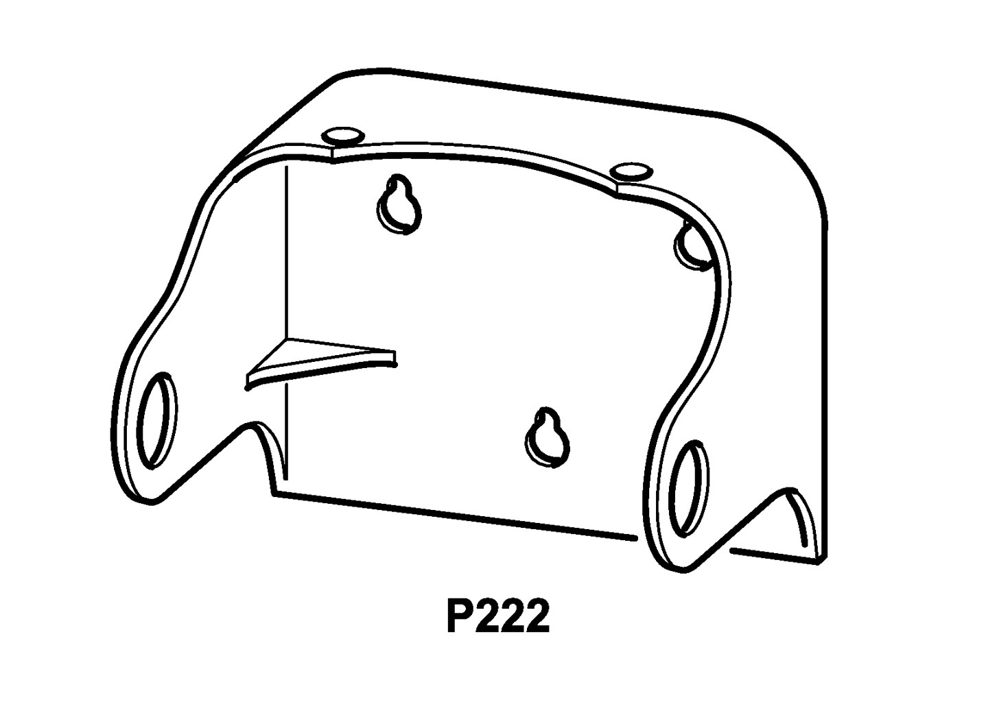 P222 - wall bracket for Dosatron D45 series 