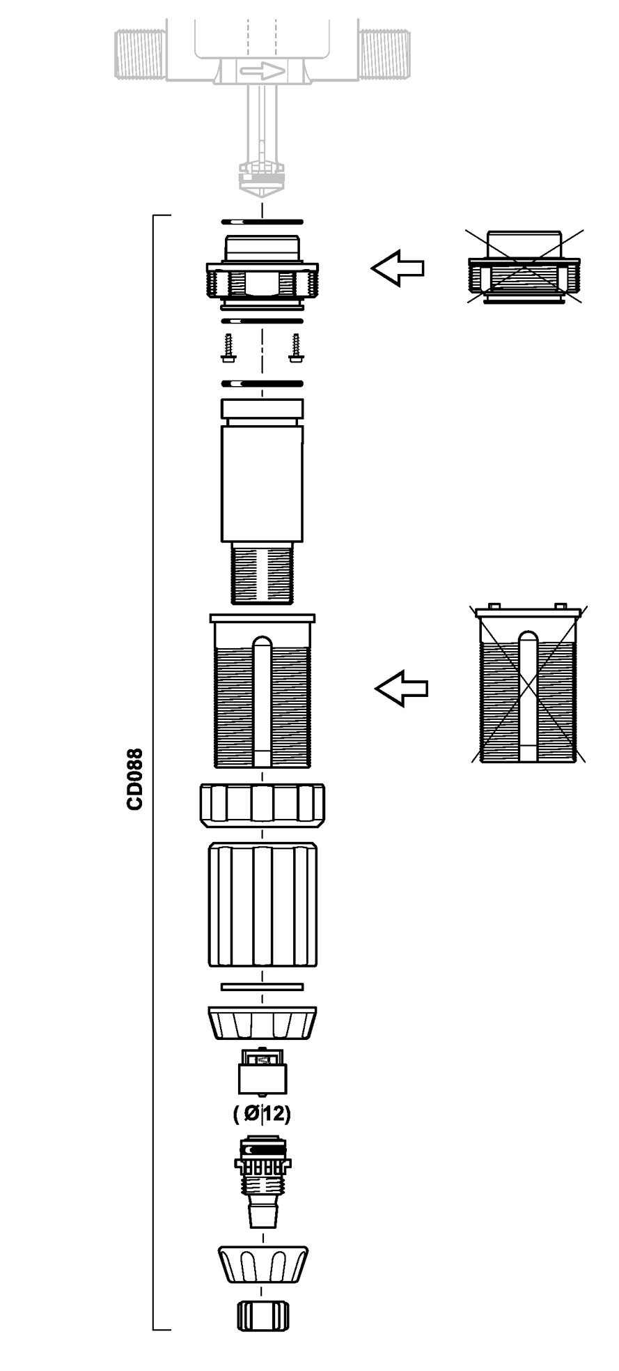 CD088VF - kit dosing part in VF for D25RE5