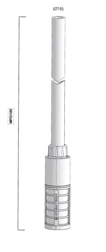 MPDI189 - suction part 16 x 22mm 