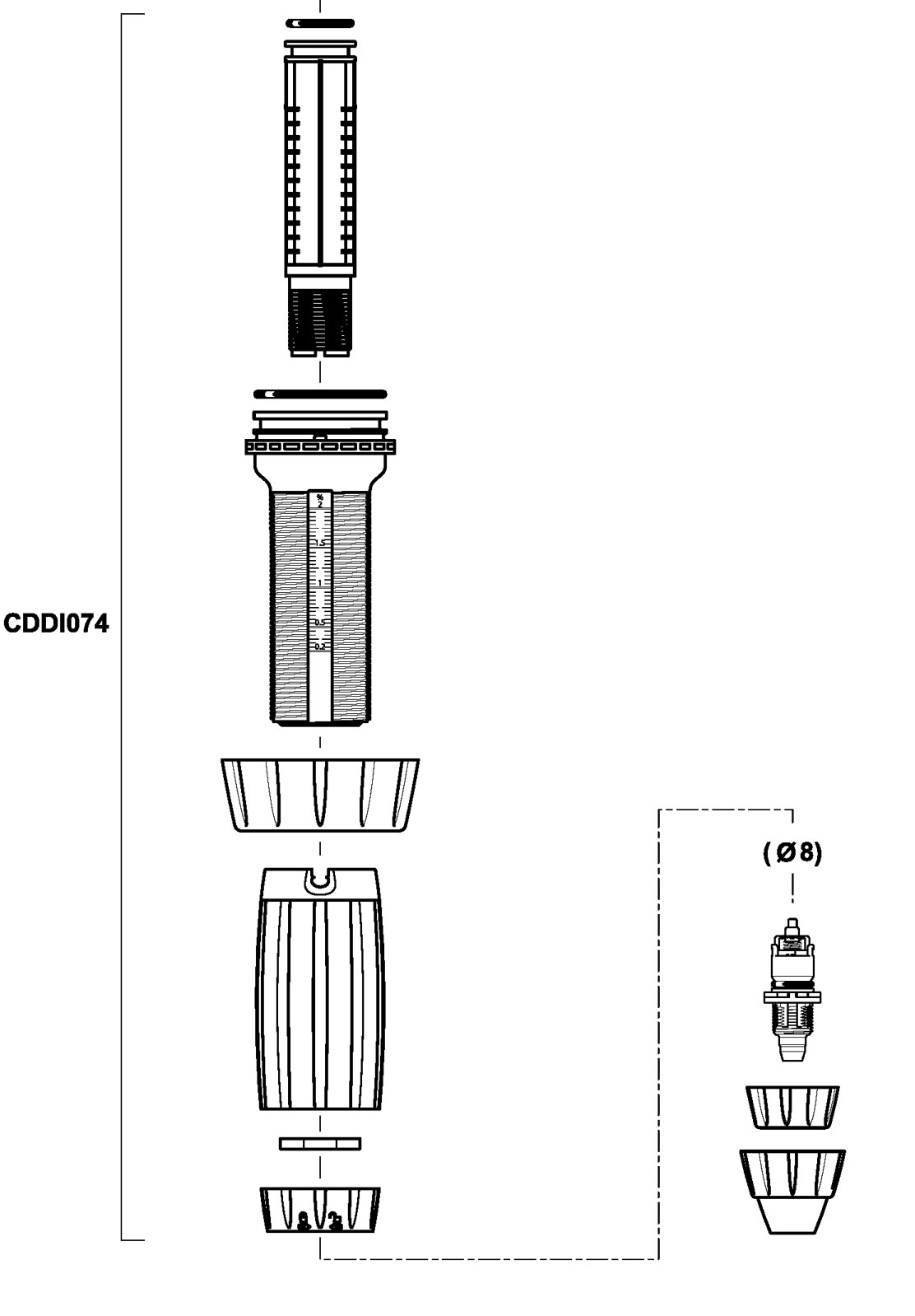 CDDI074VF - kit dosing part in VF for D3RE2