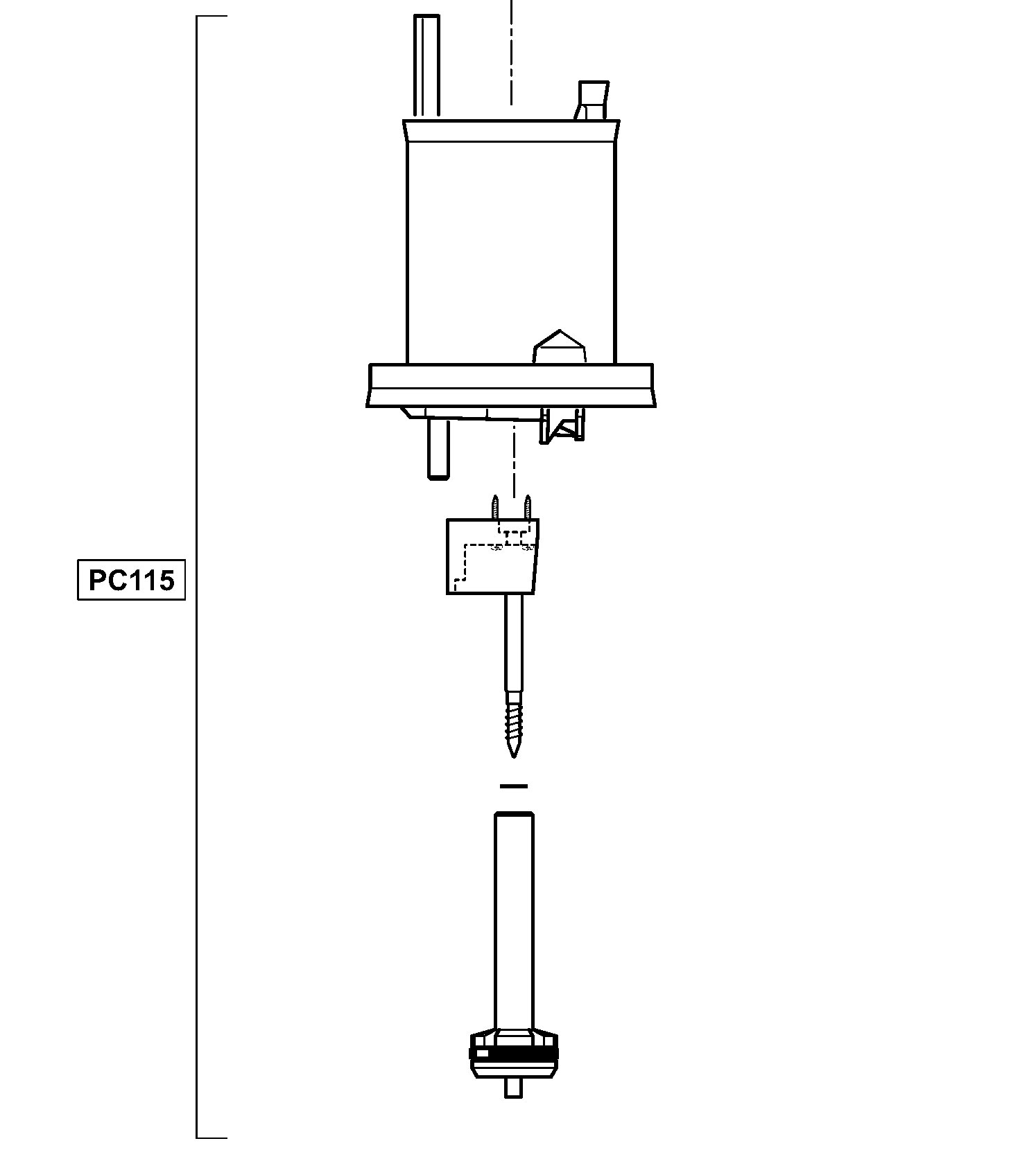 PC115VF - subassembly motor in VF for D45RE8