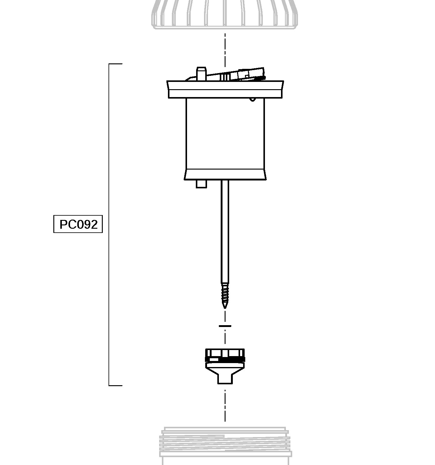 PC092VF - subassembly motor in VF for D25RE10