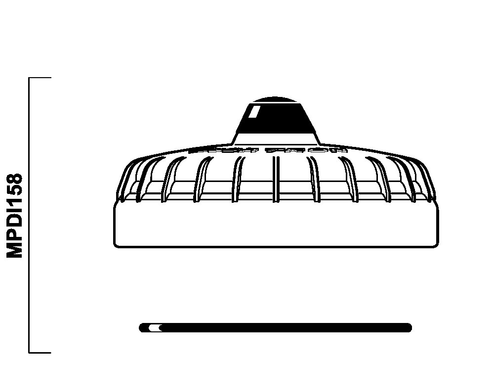 MPDI158 - case cover with aeration and seal for D07 series 