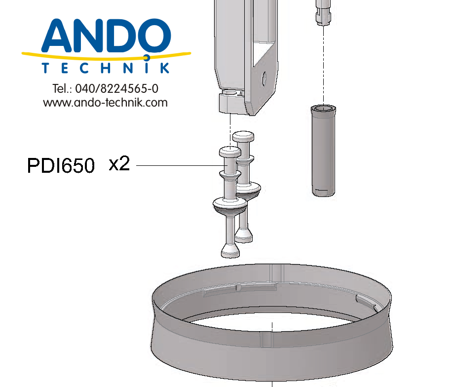 PDI650 - lower motor valve Dosatron D3 series (without seals)