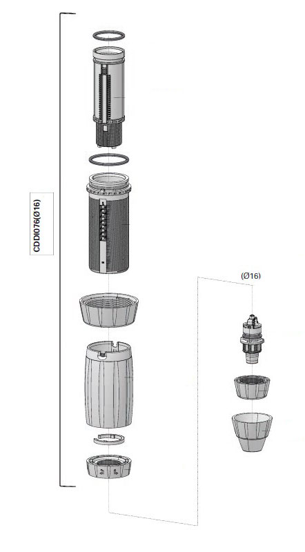 CDDI076VF - kit dosing part in VF for D3RE10